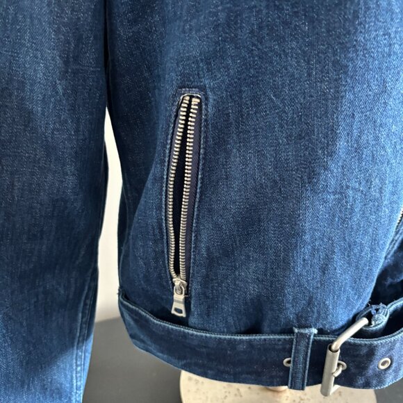 Retro Gap Jean Jacket in Excellent Condition with Sherpa Like Partial Lining - L - Picture 4 of 10